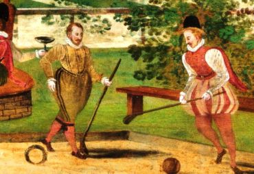 Troco or lawn billiards (Anónimo, escuela inglesa, 1620)