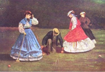Croquet scene (Winslow Homer, 1864)
