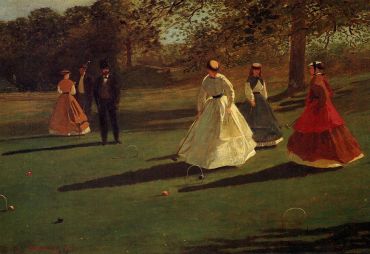 Croquet players (Winslow Homer, 1865)