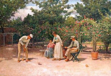 El juego de croquet (Alexander A. Popov, 1890)