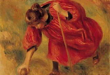 Jeune fille jouant au croquet (Pierre Auguste Renoir, 1892)