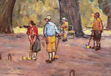 A game of croquet (Charles Arthur Fries, 1936)