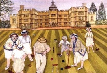The croquet match (Gillian Lawson, 1987)