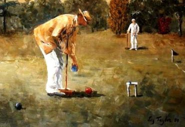 Taking croquet (Liz Taylor-Webb, 1989)