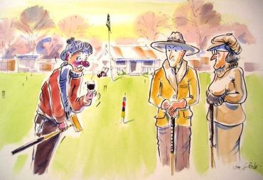 Dya know I am starting to enjoy winter croquet (John Prince, 2007)