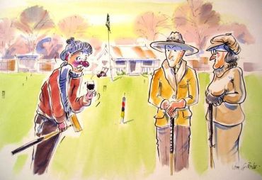 Dya know I am starting to enjoy winter croquet (John Prince, 2007)