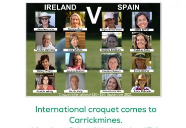 2nd GC Ireland-Spain Women´s Test Match (Carrickmines Croquet & Tennis Club, Dublin, 2021)