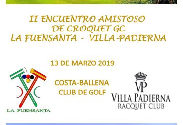 2nd GC La Fuensanta-Villa Padierna Tournament (Costa Ballena, Cádiz, 2019)
