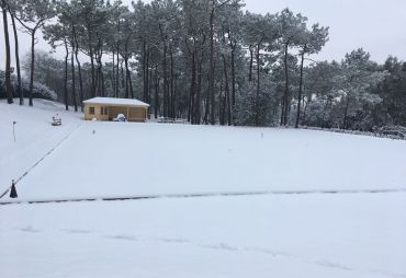 Snow on the croquet lawn (Real Sociedad de Golf de Neguri, Guecho, 2018)