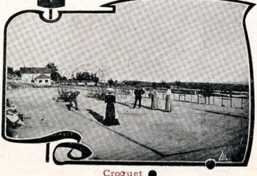 Croquet en el balneario (Guarda, Portugal, 1910)