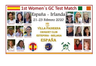 1st GC Ireland-Spain Women´s Test Match (Villa Padierna Racquet Club, Estepona, 2020)