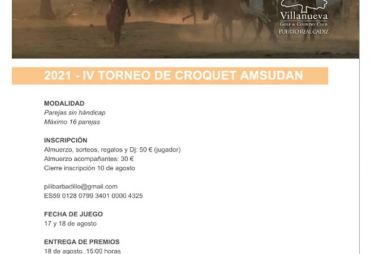 7th GC Amsudan Trophy (Villanueva Golf & Croquet Club, Puerto Real, 2021)