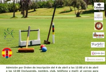 1st GC Bodeguero Trophy (Sherry Croquet Club, Cadiz, Spain, 2022)