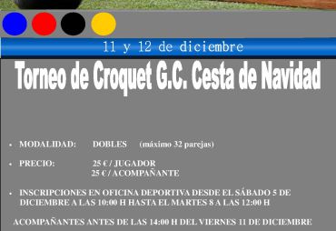 4th GC Christmas Basket Trophy (Real Club Vista Hermosa, El Puerto, 2015)