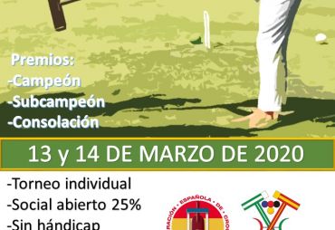 11th GC Club La Fuensanta Trophy (La Fuensanta Croquet Club, Costa Ballena, 2020)