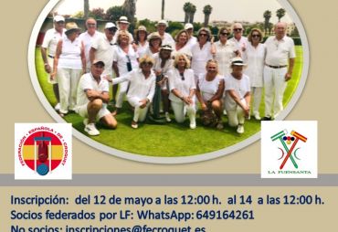 12th GC Club La Fuensanta Trophy (La Fuensanta Croquet Club, Costa Ballena, 2022)