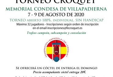 3rd Condesa de Villa Padierna Trophy (Villa Padierna Racquet Club, Estepona, 2020)