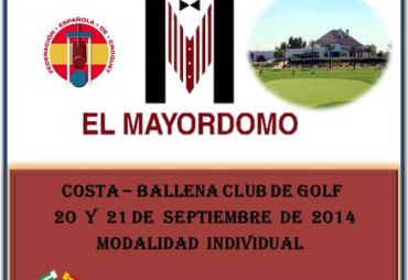 1st GC El Mayordomo Trophy (Costa Ballena, Cádiz, 2014)