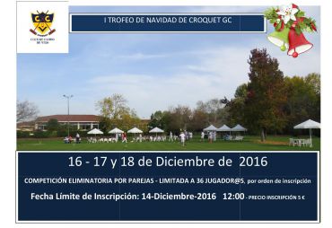 1st GC Christmas Trophy (Club de Campo, Vigo, 2016)