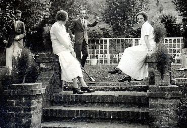 Descanso en un partido de croquet (Llodio, 1924)