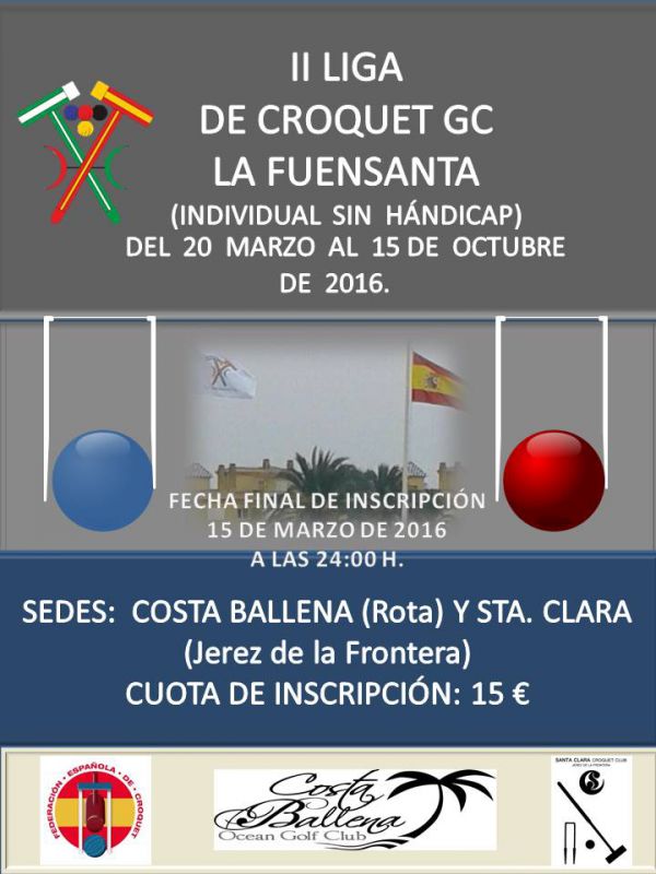 Se convoca la II Liga de La Fuensanta de Croquet GC