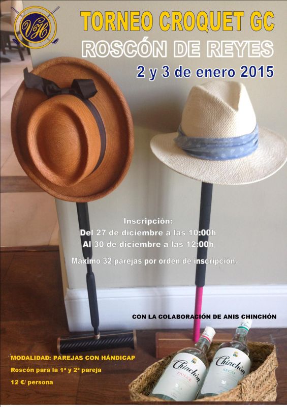 Se convoca el III Trofeo Roscón de Reyes de Croquet GC